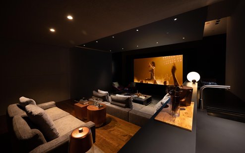 high end dci private screening room